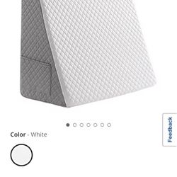 Bed Wedge Pillow for Acid Reflux & Back Support - 12" high density memory foam