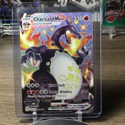 Shiny Charizard Vmax!! Super Rare Card!!