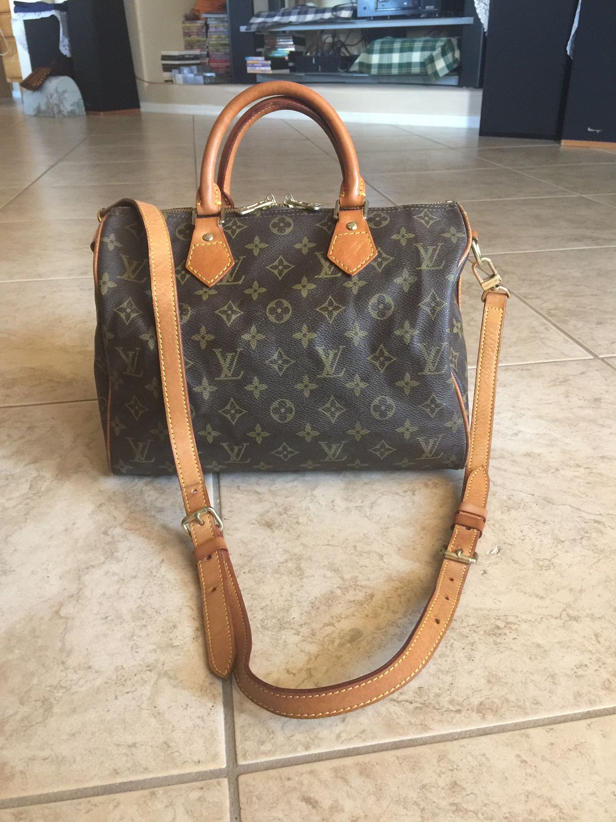 Louis Vuitton Monogram Speedy 30 Bandolier $450