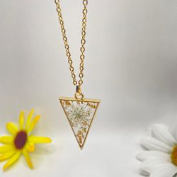 Dried Flower Necklace 