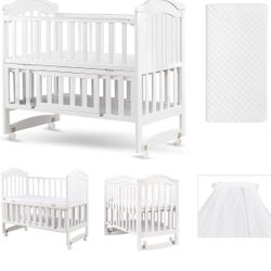 Stationary Mini Crib / Bedside Sleeper - $60