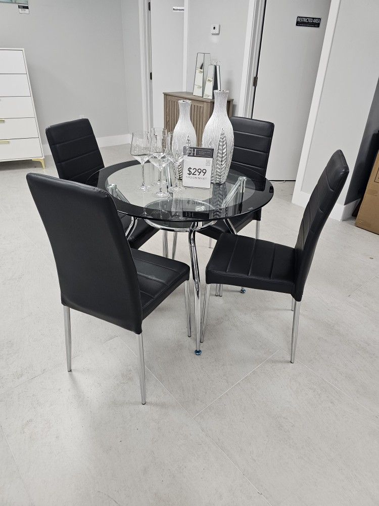 Dining Table Set 5pcs New