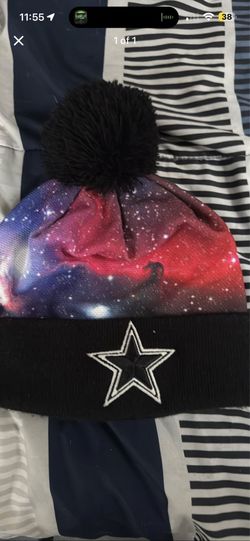 Dallas cowboys galaxy nebula winter hat