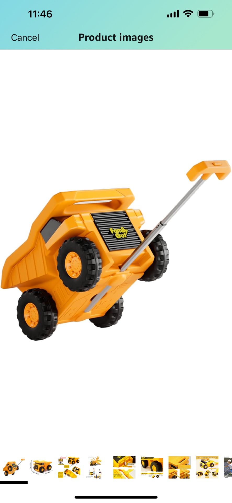 Dump Truck Kids Luggage