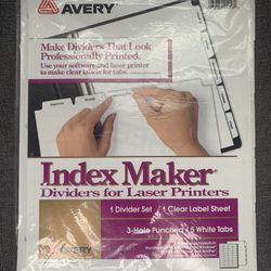 Index Maker Dividers For Laser Printers