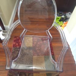 Vintage Acrylic Louis Ghost Chair