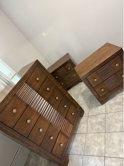 Five drawer dresser, and nightstand