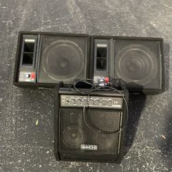 Fender Floor Monitors And Simmons Drum Monotor!