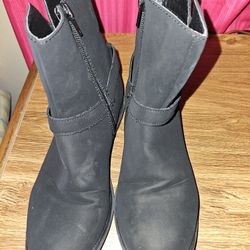 Ankle Boots Size 3y /35 Black 