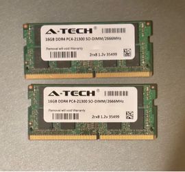 RAM 32GB | 2 16gig sticks