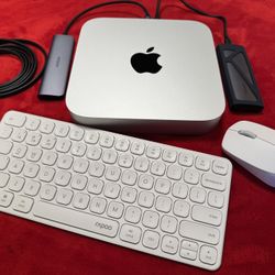 Mac Mini 2020, M1 Chip, 8GB RAM, 256GB SSD, Apple M1 GPU, Extras Available: 1TB M.2, Docking Station, M&K 