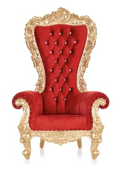 Red Velvet Royal Chair For Parties and Events