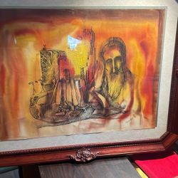 Alexander Aizenshtat Original Painting On Paper Large