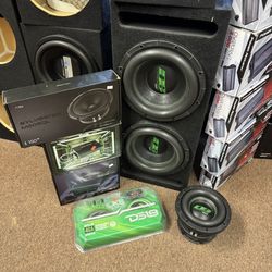 Ported Sealed Custom Enclosures Bajos Highs 2-channel 4 Amplifiers Voz Bass 6.5 8’ 10’ 12’ 15’ Super Loud Garantia Warranty Mismo Dia Install Same Day