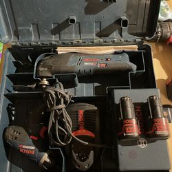 Bosch 12v screwgun with multi tool with (2) batts and charger in hard case $100 for all n Lakeland