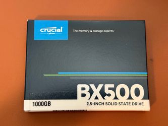 1TB SSD — Crucial BX500 3D NAND SATA 2.5-Inch Internal SSD, up to 540MB/s - CT1000BX500SSD1
