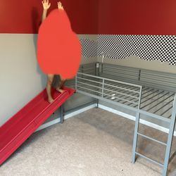 Twin Loft Bed With Slide