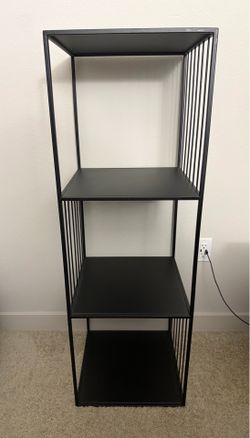 Black Square Metal Shelf