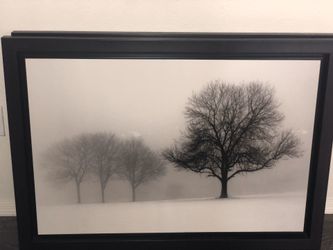 2pc espresso wood picture frames