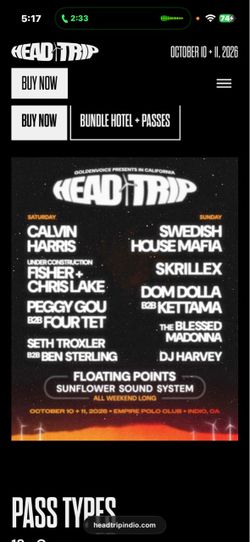 HeadTrip tickets