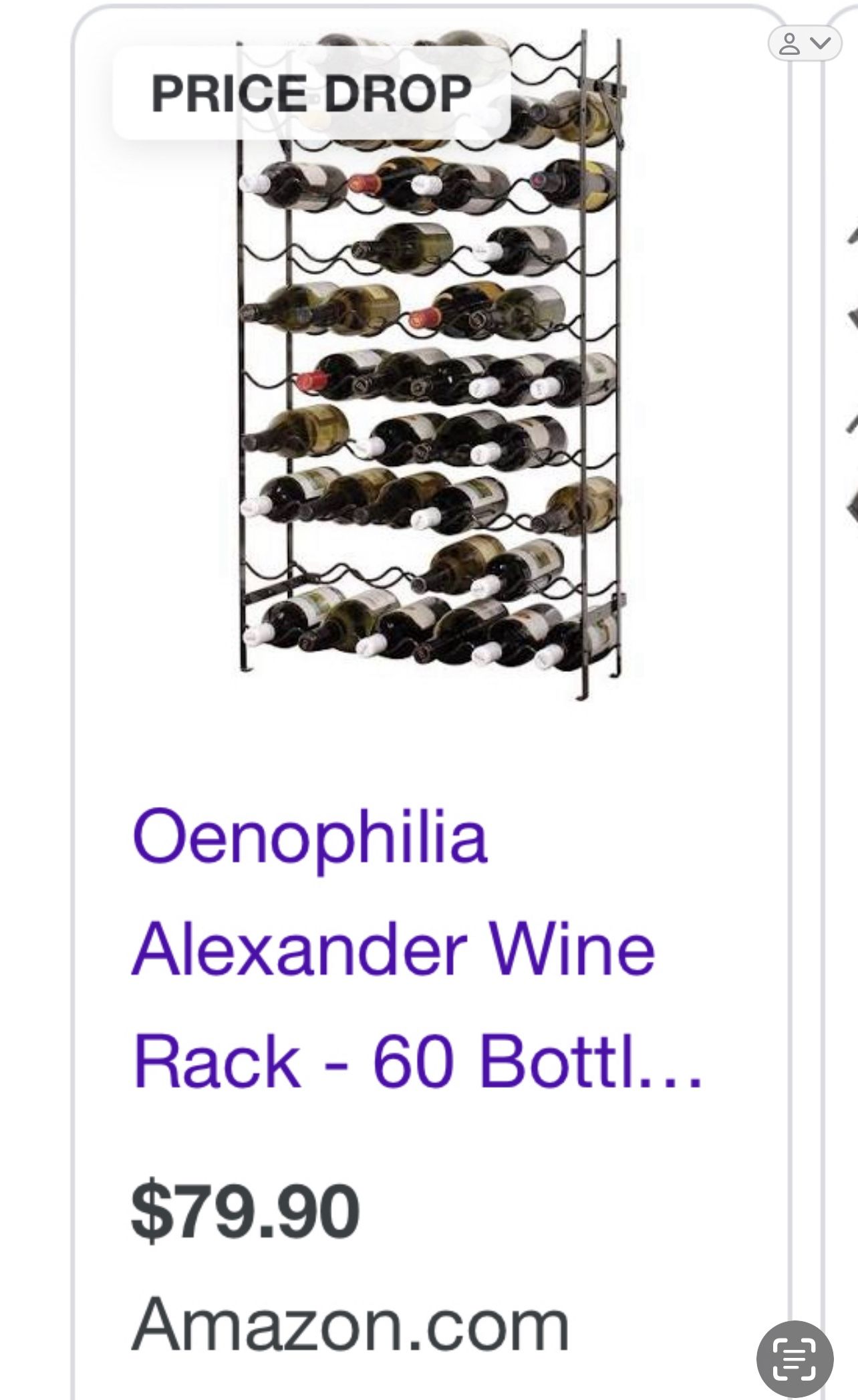 Wine Rack 60 Bottles