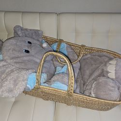 Baby Wicker Moses Basket, Natural Look Baby Basket - Baby Carrier 
