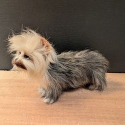 Vintage Little Dog With Real Fur 