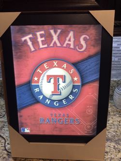 Texas Rangers MLB 3D LED Collector Frame Sign