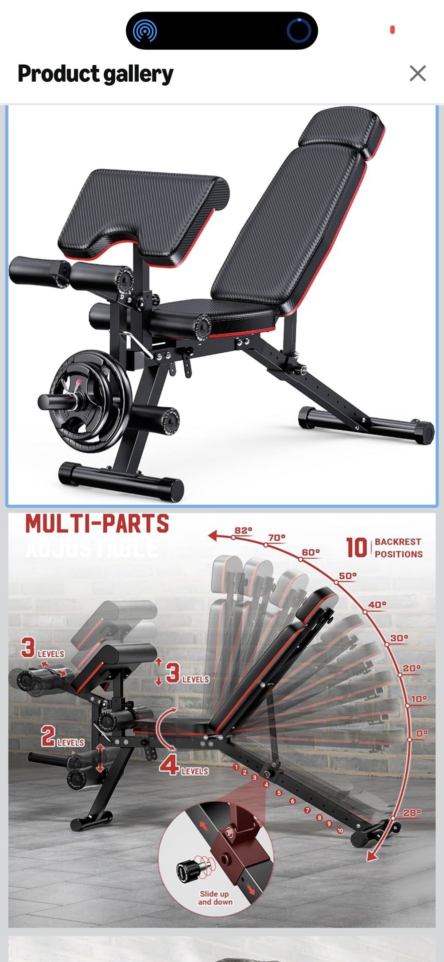 Adjustable Workout Bench