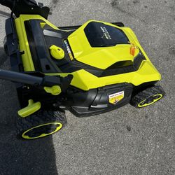 Electric Ryobi Lawnmower Tool Only And Missing Bag 
