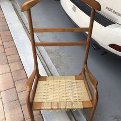 Woven Cane Dressing Chair