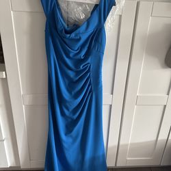 Royal blue dress