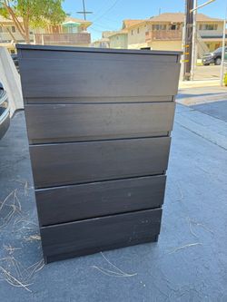 Ikea Black 5-Drawer Dresser