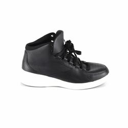 Under Armour UA Charged Pivot Mid Black Leather Shoes Women's size 7.5