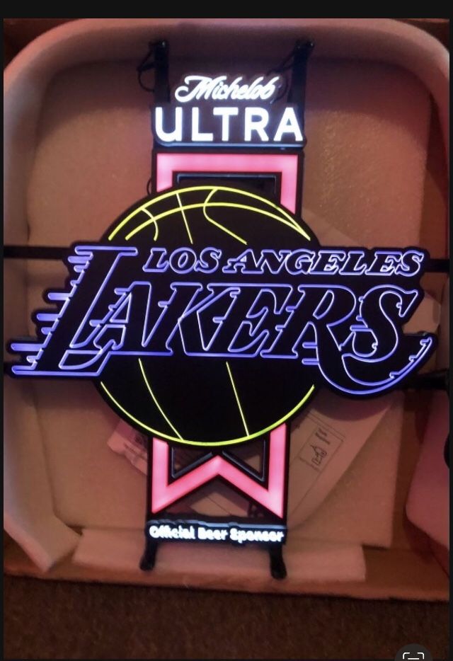 Michelob Ultra Lakers Opti Neon Light Sign