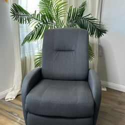 Grey Manual Rocker Recliner