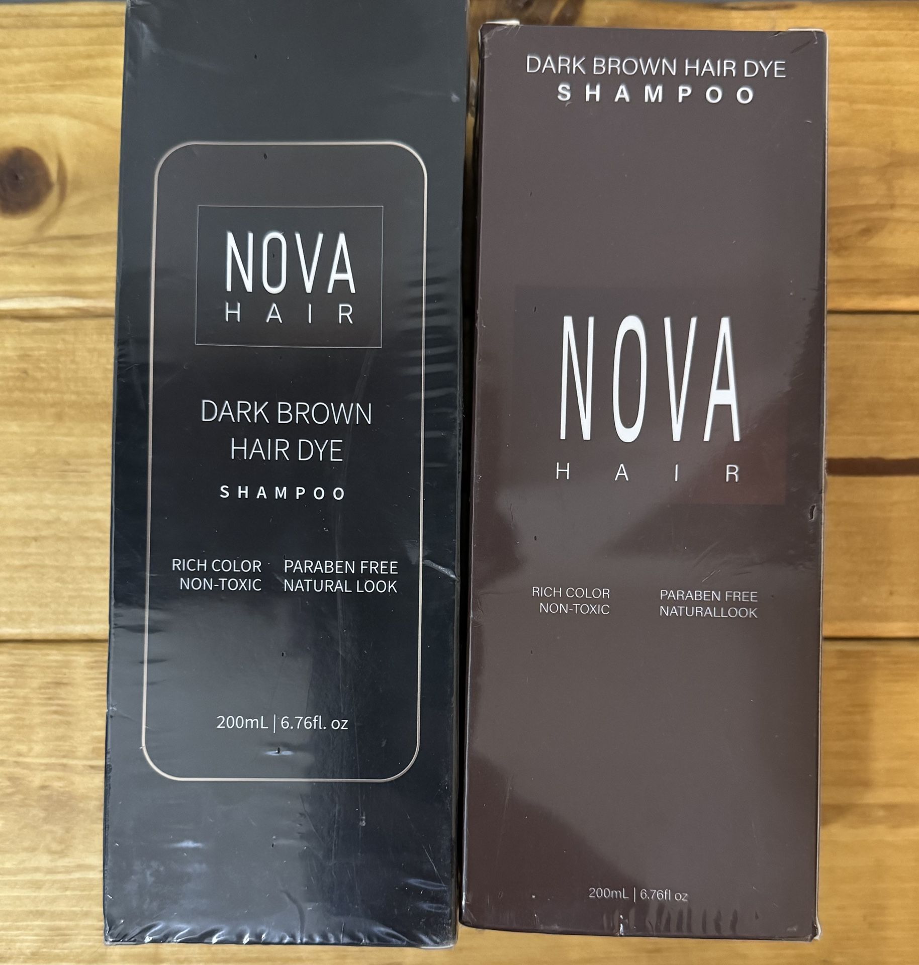 Nova Hair Dye Shampoo - Dark Brown 2ct