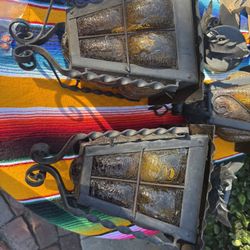 vintage spanish style blown glass lights 