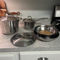 Anolon  stainless steel Cookware set