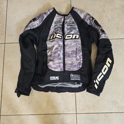 Icon Woman's Summer Motorcycle Jacket S