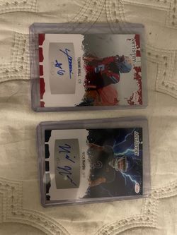 Two autographs Nick Nash and Tommi Hill