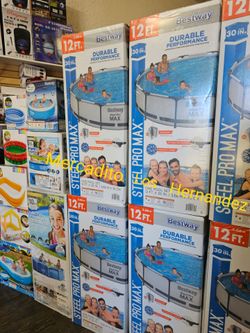 12ft x 30in Swimming Pool Metal Frame ❗️Steel Pro Max +Pump and Filter