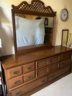 Vintage Solid Wood Bedroom Set