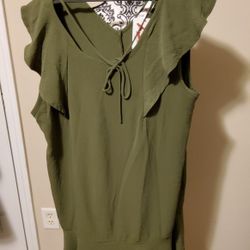 Perfectly Priscilla Olive Green Dress Size 3XL 
