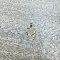 14K Kitty Pendant 