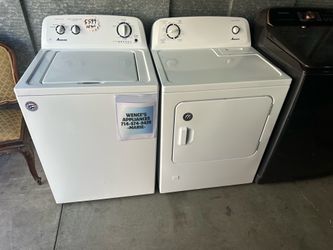 AMANA TOP LOAD WASHER & GAS DRYER