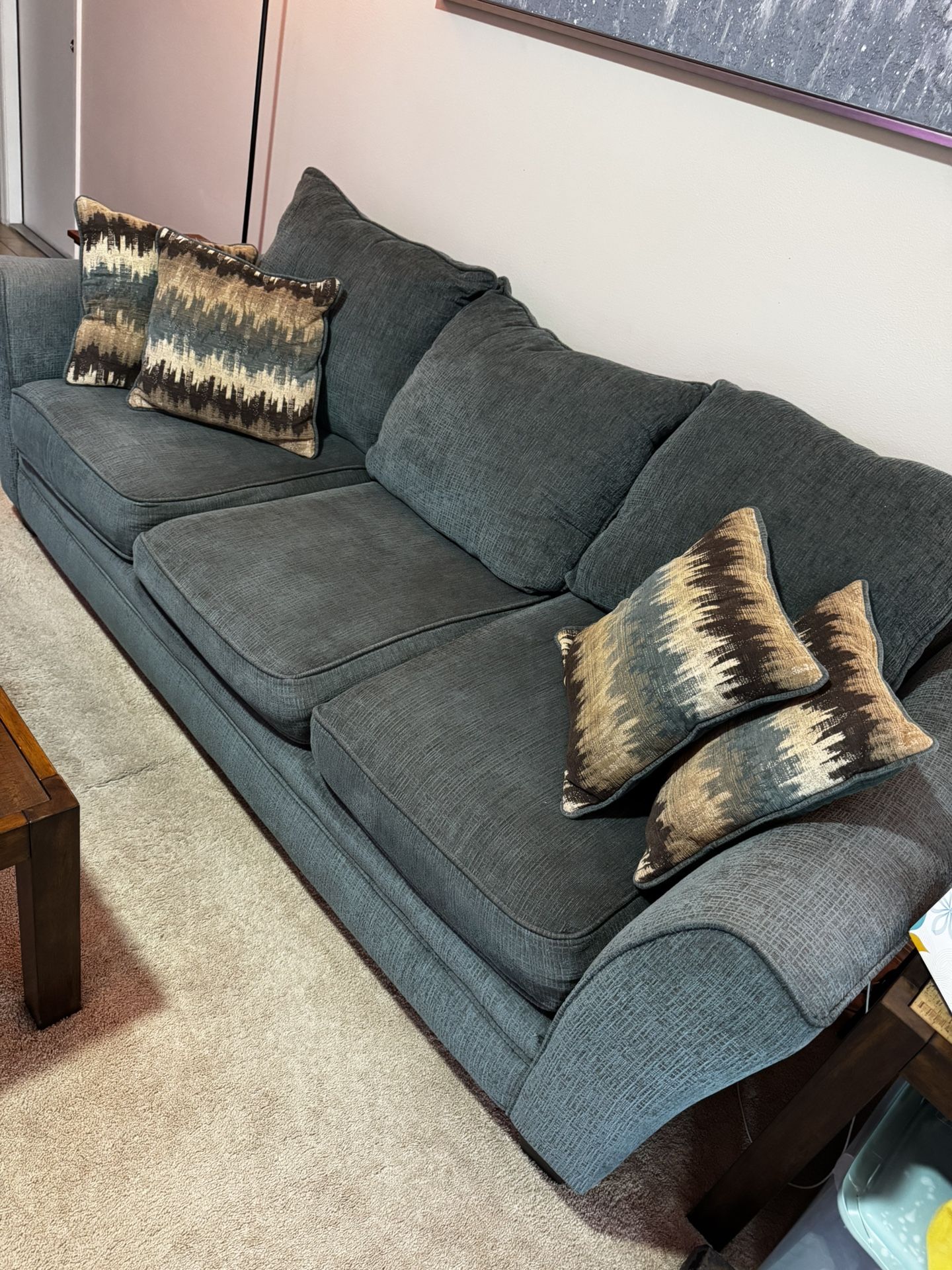 Living Room Set - Sofa, Loveseat, Coffee Table, 2 End Tables (Best Offer)