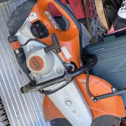STIHL TS420 Concrete Cut Off Saw - STARTS/RUNS STRONG 14" NICE 67CC GAS SAW
