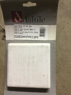 4 x 4 ceramic tile corner piece Qty 10