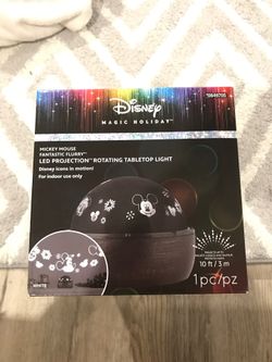 Disney Mickey Mouse Christmas Holiday LED Projection Rotating Light